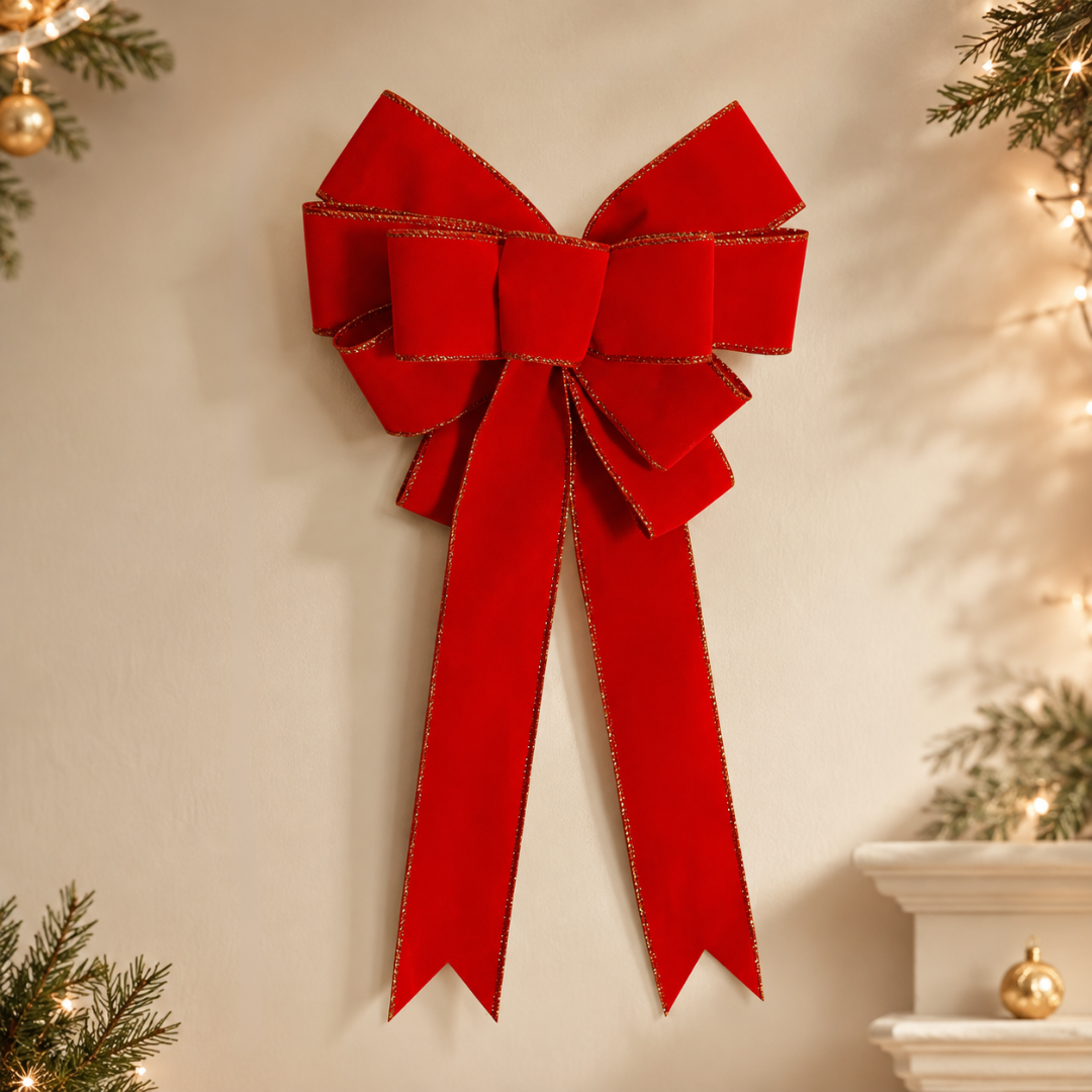 Christmas Bow Set (3pcs) | 8"×16"