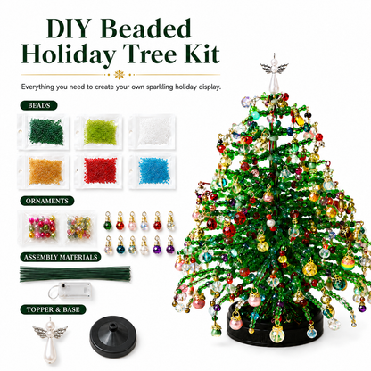 The Holiday Sparkle Tree | DIY Beaded Tree Kit